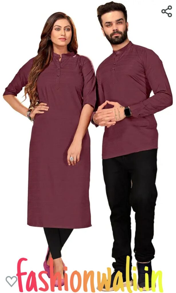 men & women kurta and kurti set