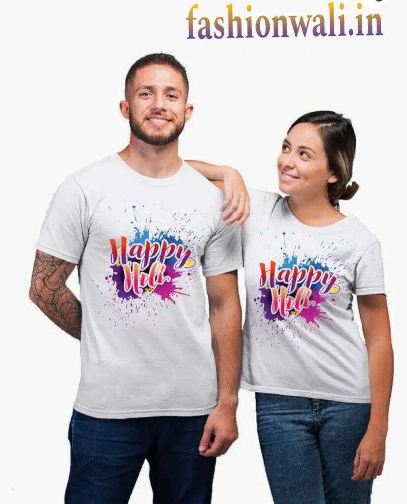 HAPPY HOLI T SHIRT FOR ALL FAMILY