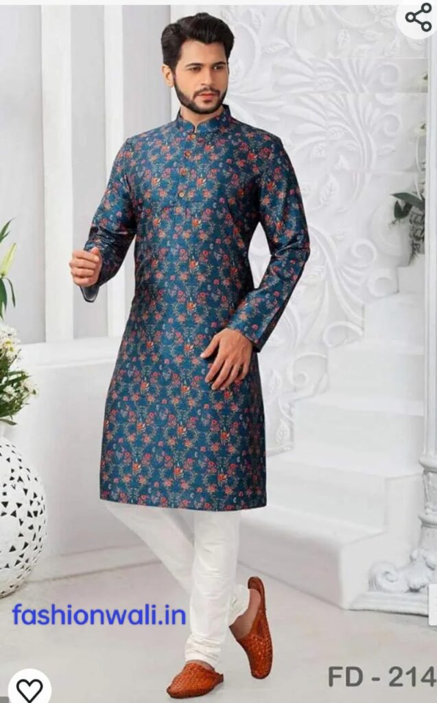 LATEST PRINTED KURTA FOR MEN